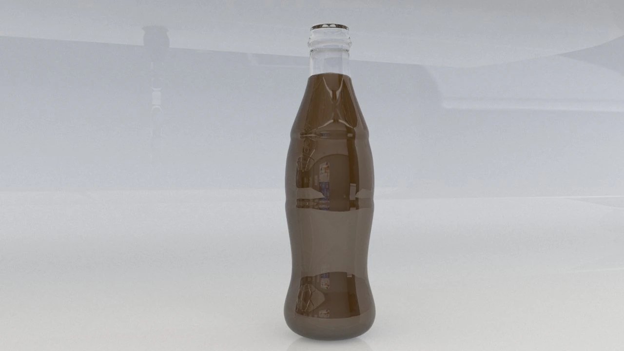 glass bottle 3D Model .c4d .max .obj .3ds .fbx .stl .blend