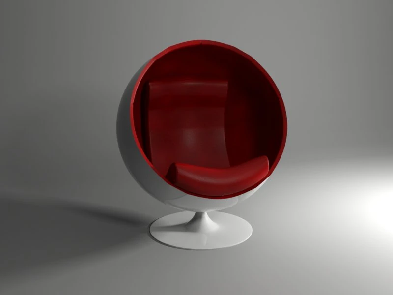 round chair 3D Model .c4d .max .obj .3ds .fbx .stl .blend 