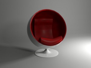 round chair 3Dモデル
