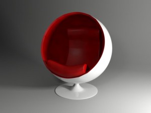 round chair Modelo 3D