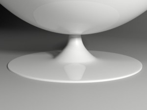 round chair Modelo 3D