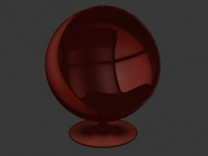 round chair Modelo 3D