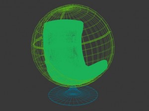 round chair Modelo 3D