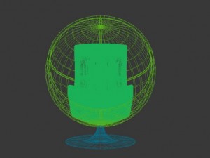 round chair Modelo 3D