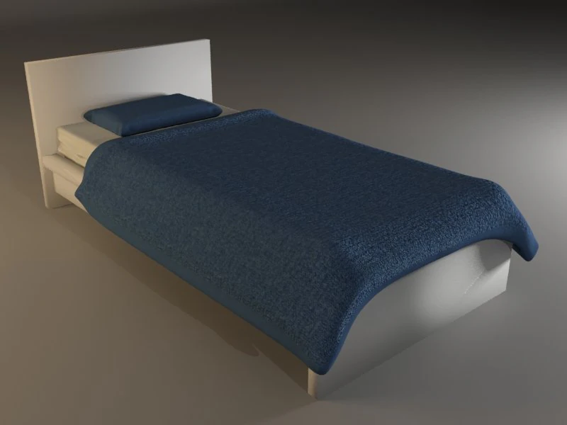 malm bed 3D Model .c4d .max .obj .3ds .fbx .stl .blend 