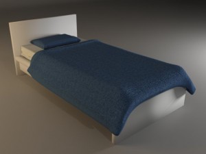 malm bed Modelo 3D