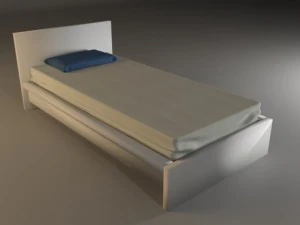 malm bed 3D Model