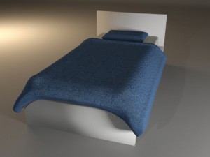 malm bed Modèle 3D