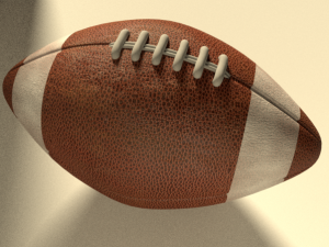 american football ball 3D-Modell