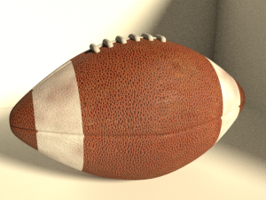 american football ball Modello 3D