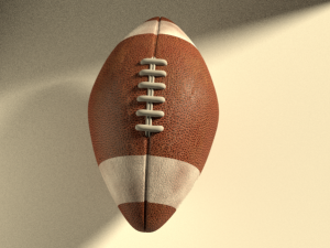 american football ball Modello 3D