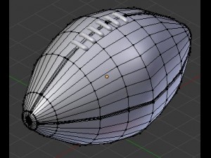 american football ball Modello 3D