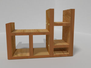wall shelf 3D मॉडल