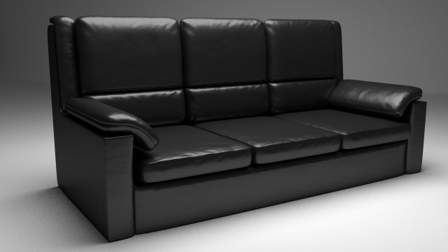 leather sofa 3D मॉडल .c4d .max .obj .3ds .fbx .stl .blend