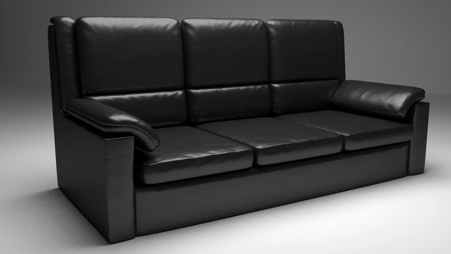 leather sofa 3D Model .c4d .max .obj .3ds .fbx .stl .blend 