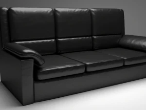 Ledersofa 3D Modell