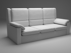 leather sofa 3D मॉडल