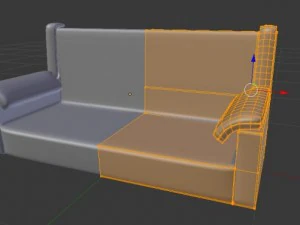 leather sofa 3D Model