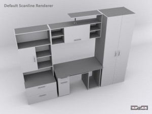 cabinet metallic 3Dモデル
