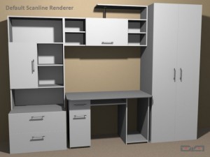 cabinet metallic 3D Modell