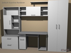 cabinet metallic 3D Modell