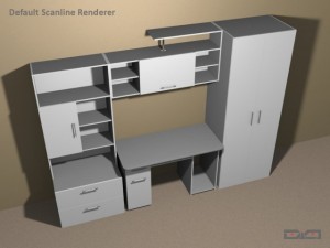 cabinet metallic 3D Modell