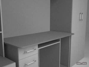 cabinet metallic 3D Modell