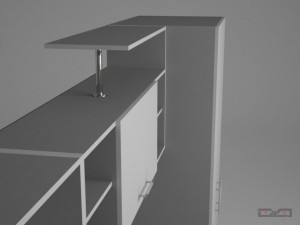 cabinet metallic 3D Modell