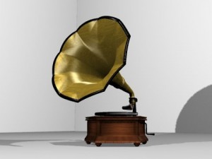 gramophone Modèle 3D