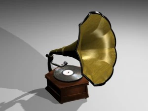 gramofon Model 3D