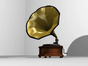 gramofon Model 3D