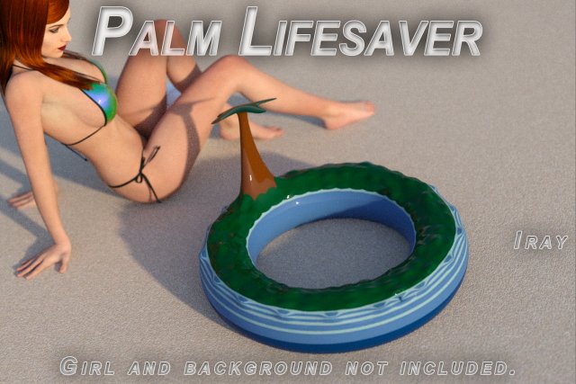 palm lifesaver 3D मॉडल .c4d .max .obj .3ds .fbx .stl .blend 