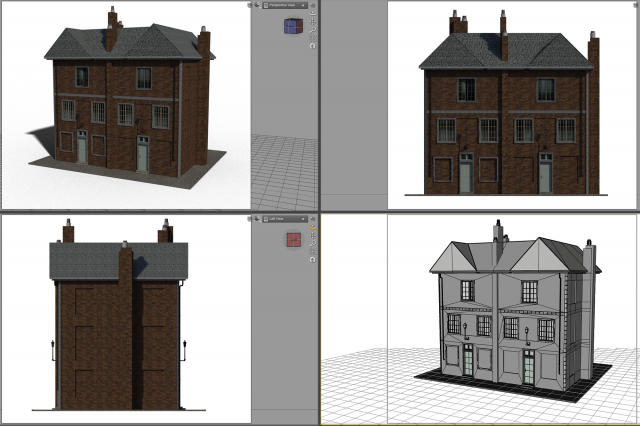 19 th house 1 3D 模型 .c4d .max .obj .3ds .fbx .stl .blend 