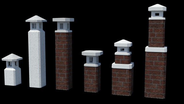 bf chimney 3D Model .c4d .max .obj .3ds .fbx .stl .blend