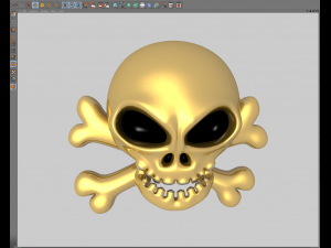bf skull 01 gold 3D-Modell