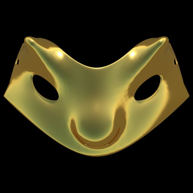 carnival mask 2 3D Model .c4d .max .obj .3ds .fbx .stl .blend 