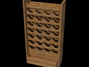 winecellarwood1 3D Model