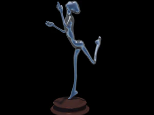 mulher01dan&ccedil;ando Modelo 3D