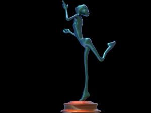 woman01dancing 3D Model