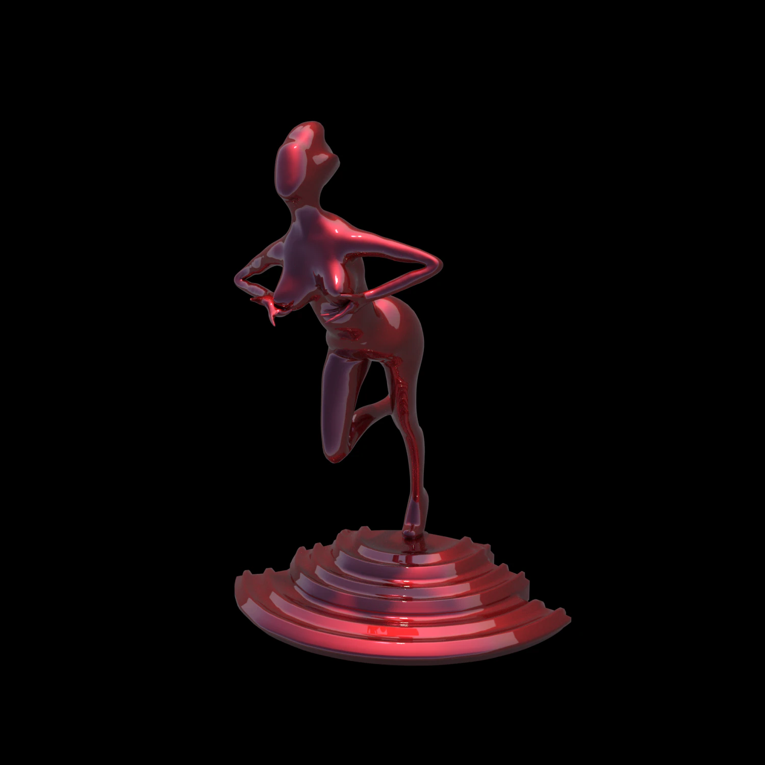 womanrunning 3D Model .c4d .max .obj .3ds .fbx .stl .blend 