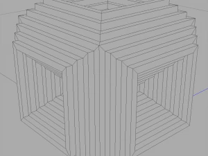 relief wooden cube 3D Model