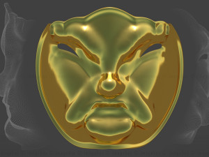 oriental face mask 3Dモデル