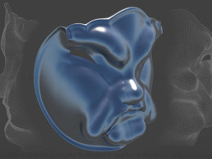 oriental face mask 3Dモデル