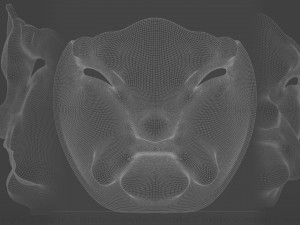oriental face mask 3Dモデル