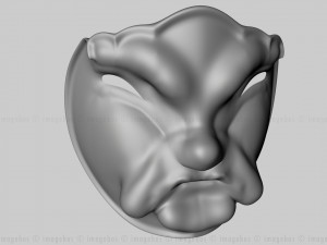 oriental face mask 3Dモデル