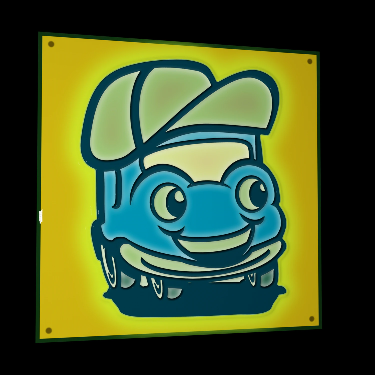 smile car 1 3D Print Model .c4d .max .obj .3ds .fbx .stl .blend
