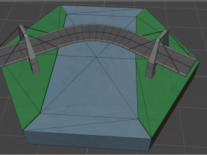 Road bridge exagonal plan 3Dモデル