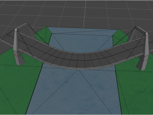 Road bridge exagonal plan 3Dモデル