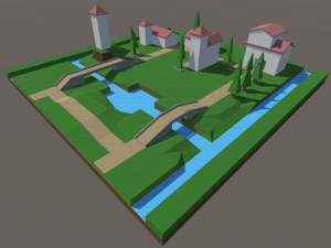 Village Land 1 3D Model