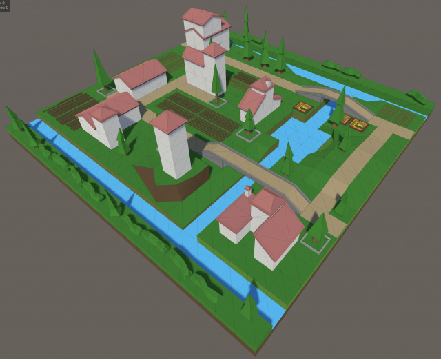 Village Land 1complete 3Dモデル .c4d .max .obj .3ds .fbx .stl .blend 